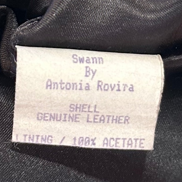 Women's SWANN So Very Soft Black Leather Jacket - Size M - Picture 11 of 12